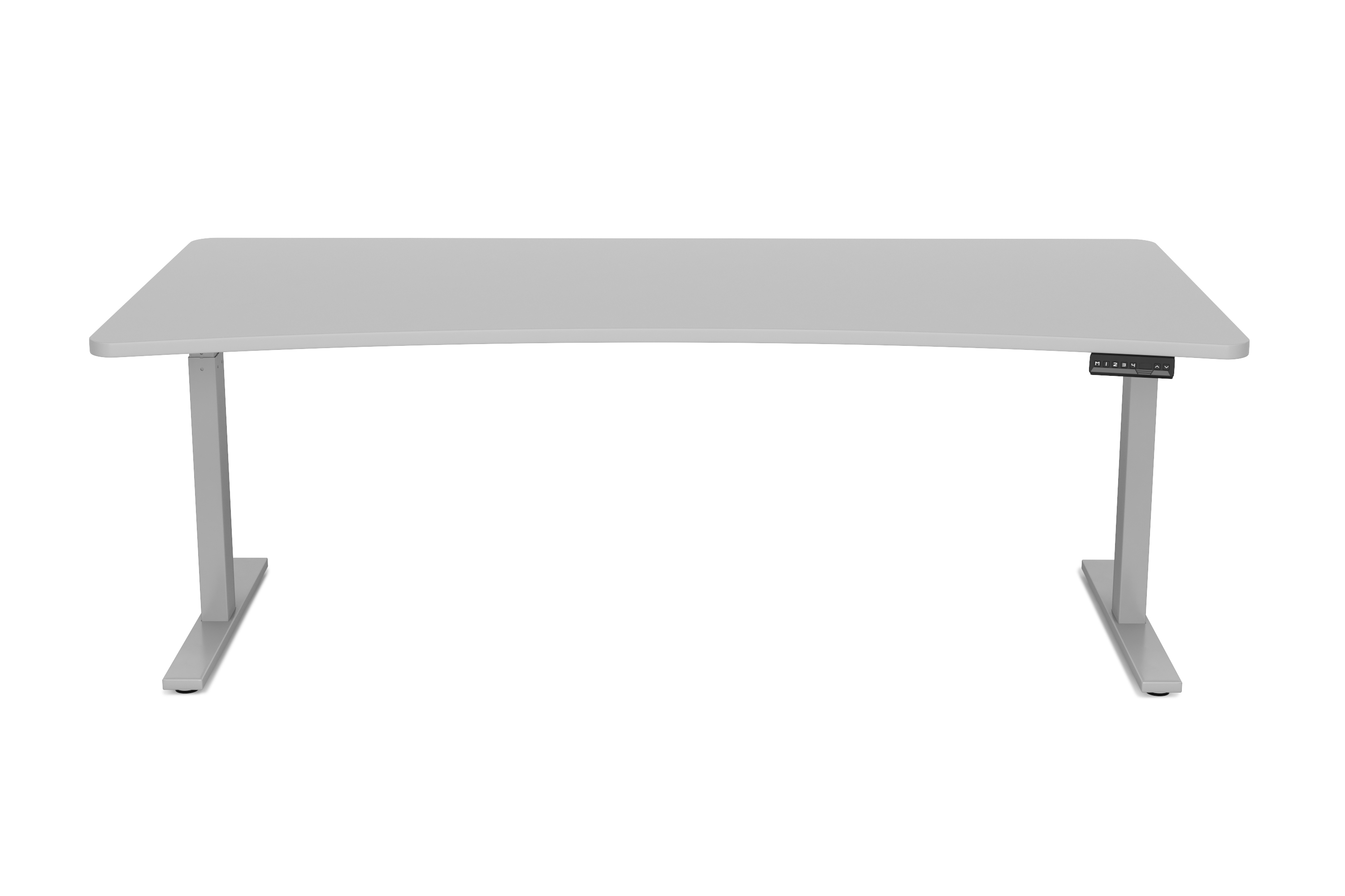 Image of Stehpult elektrisch grau 200 x 92 cm