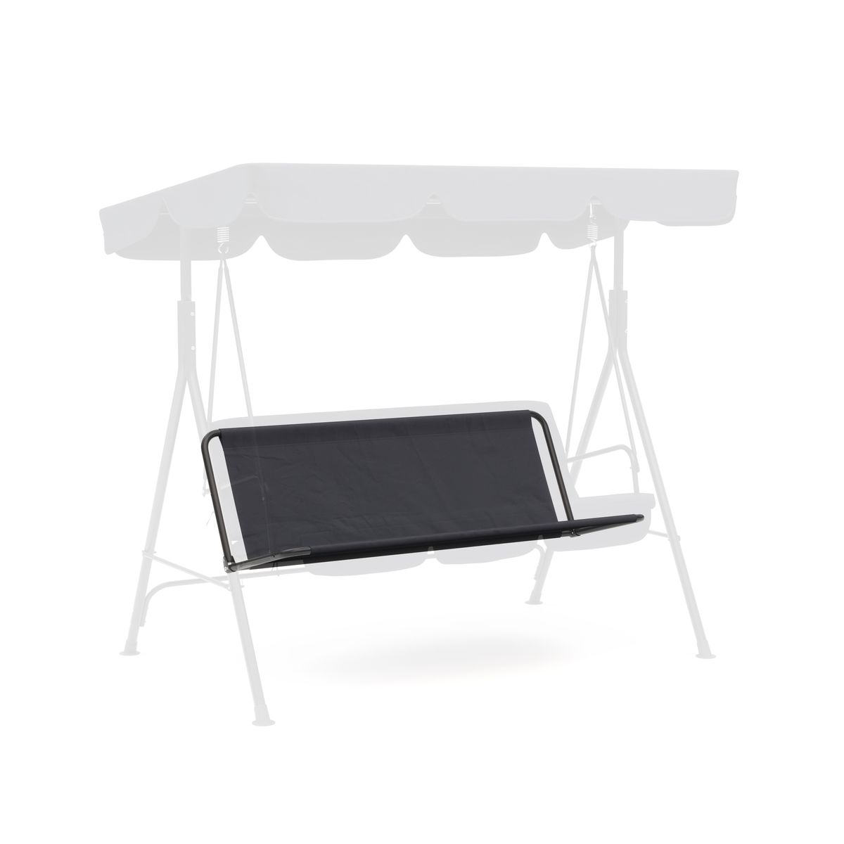 Sitzfläche mit Rückenlehne Hollywoodschaukel schwarz Online Shop