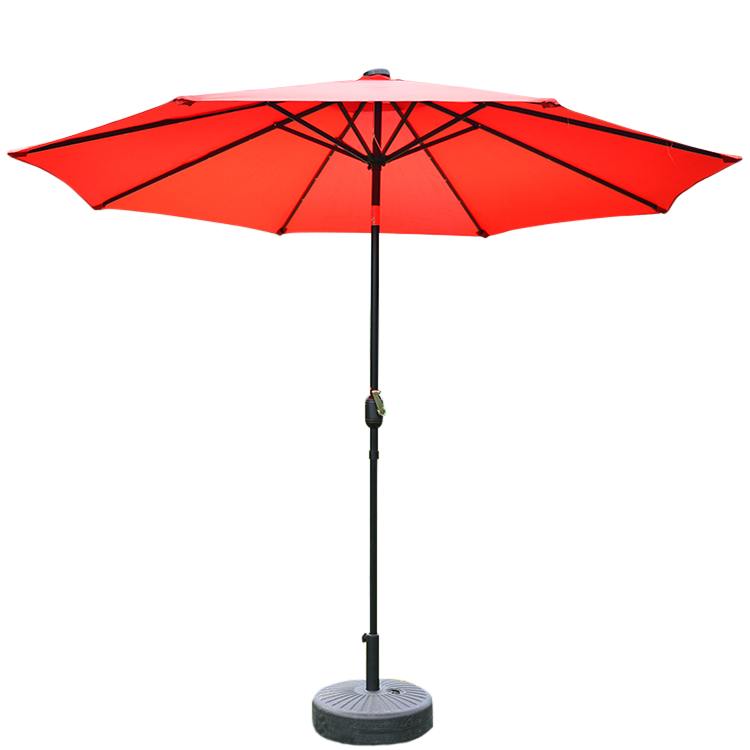 Sonnenschirm mit LED 300 cm rot | Online Shop Gonser - Sicher & Günstig